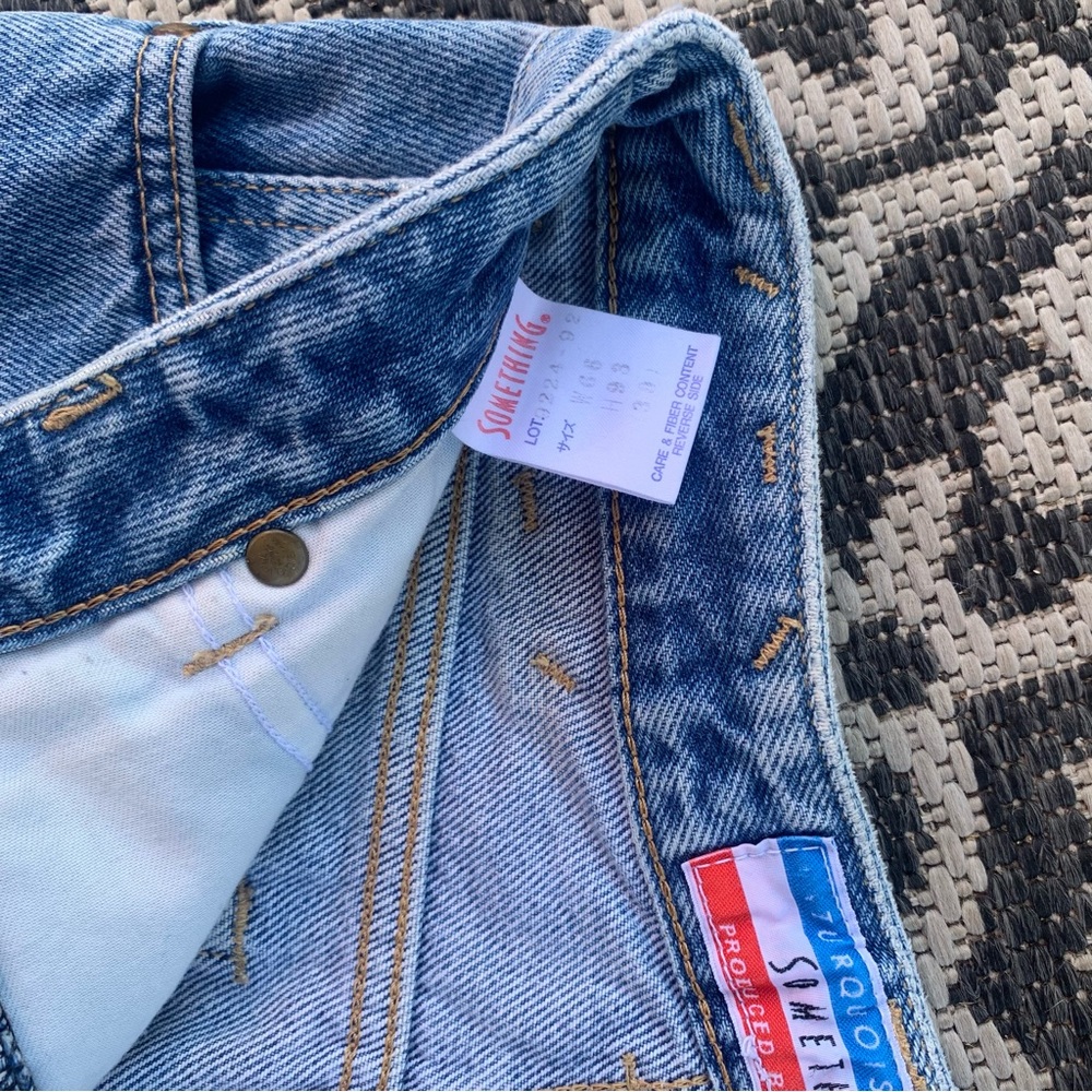 *SOLD* Vintage 90’s Japanese Jeans | High Waisted | Something by Edwin - Picture 5 of 12